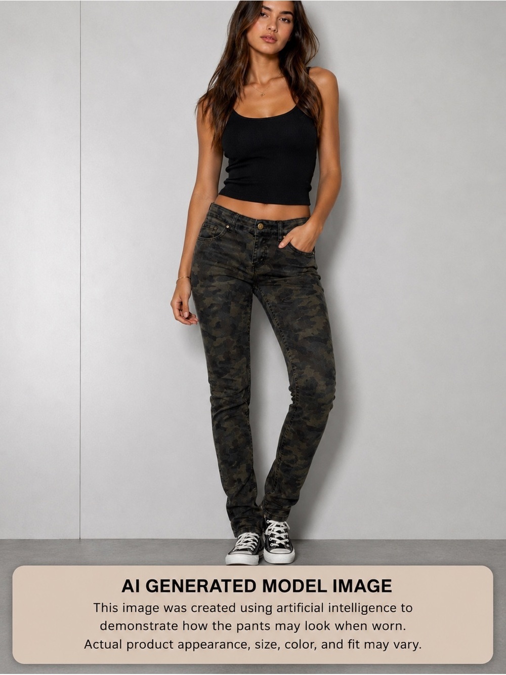 VIP Camouflage Skinny Jeans Camo Size 9/10